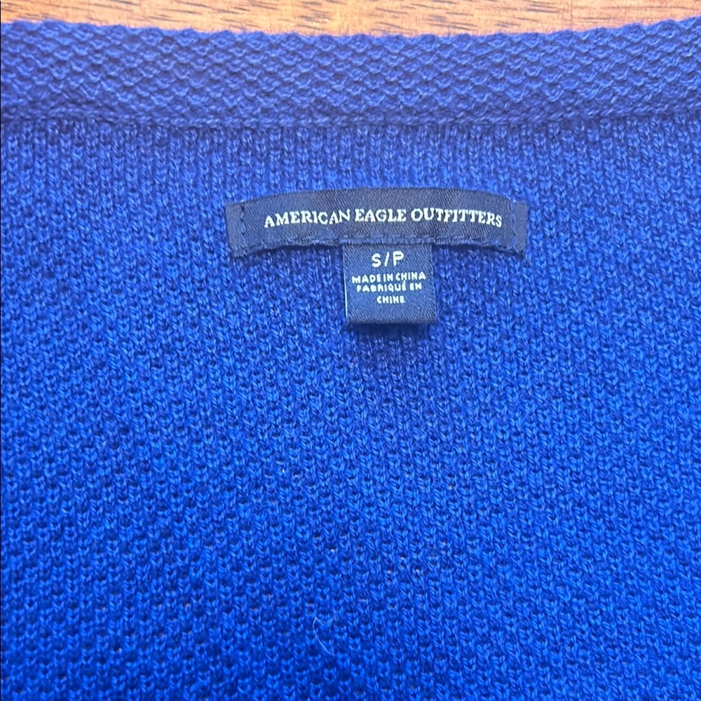 American Eagle Outfitters Vibrant Blue Men's Sweater